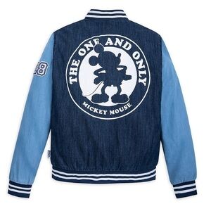 MICKEY Mouse Denim Varsity Jacket